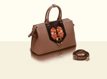 Preorder - Gate of Guardian Top Handle (Large) - Apricot and Dark Brown